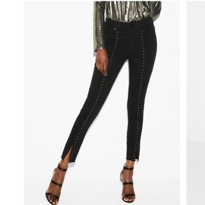 EXPRESS Ankle Legging Black Studded Jean